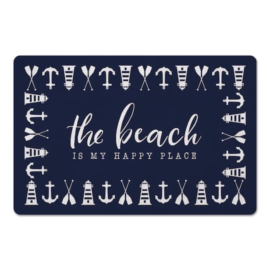 The Beach is My Happy Place Floor Mat